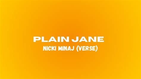 ap plain jane|plain jane nicki verse.